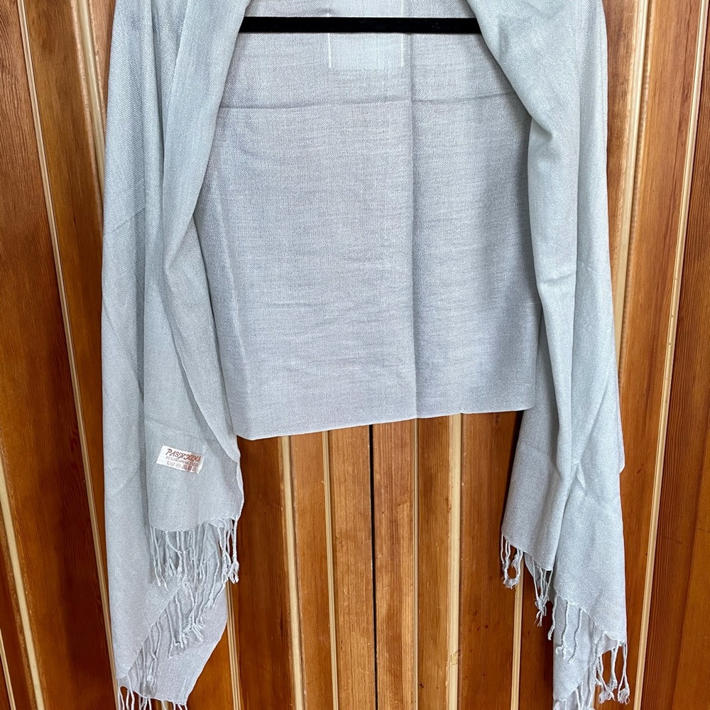 Authentic grey pashmina wrap/scarf